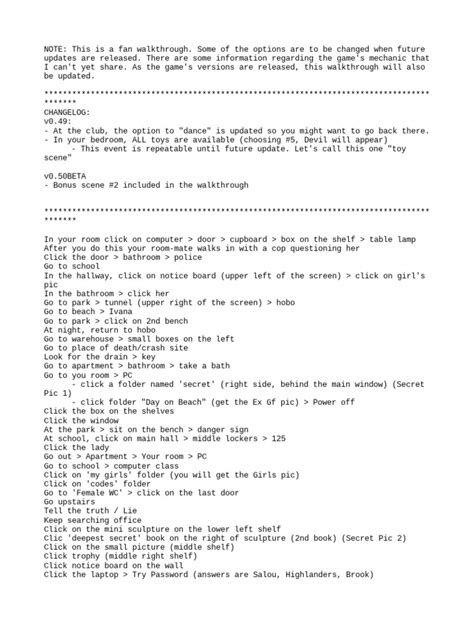 Betrayed Walkthrough Mod