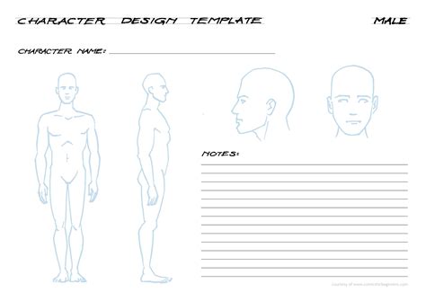 Blank Character Design Template