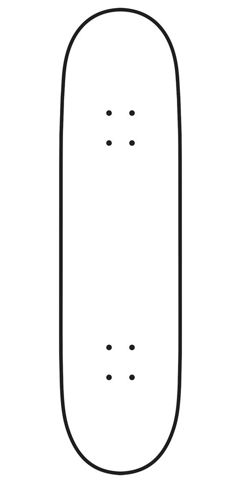 Blank Skateboard Template
