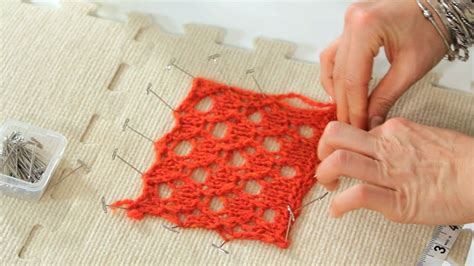 blocking knitting