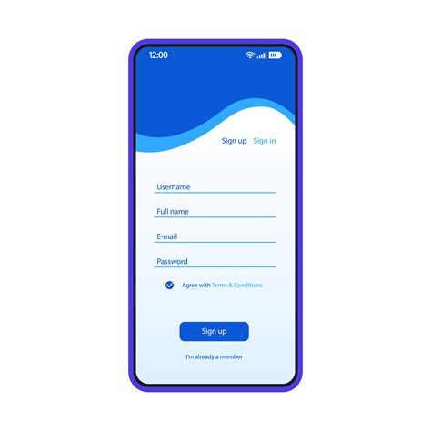 Blue app register