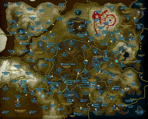 Botw Walkthrough Map