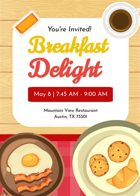 Breakfast Invite Template