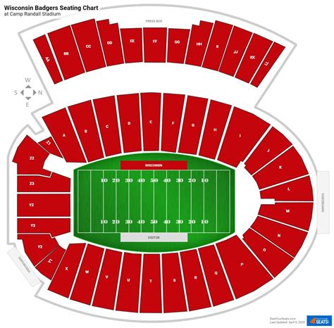 Camp Randall Stadium Seating Chart