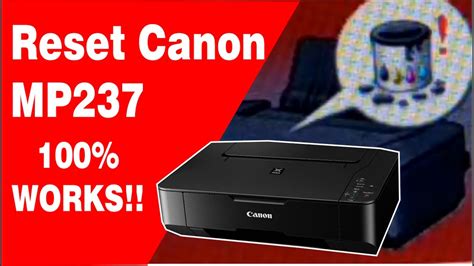reset printer canon mp237