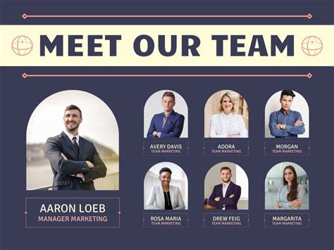 Canva Meet The Team Template