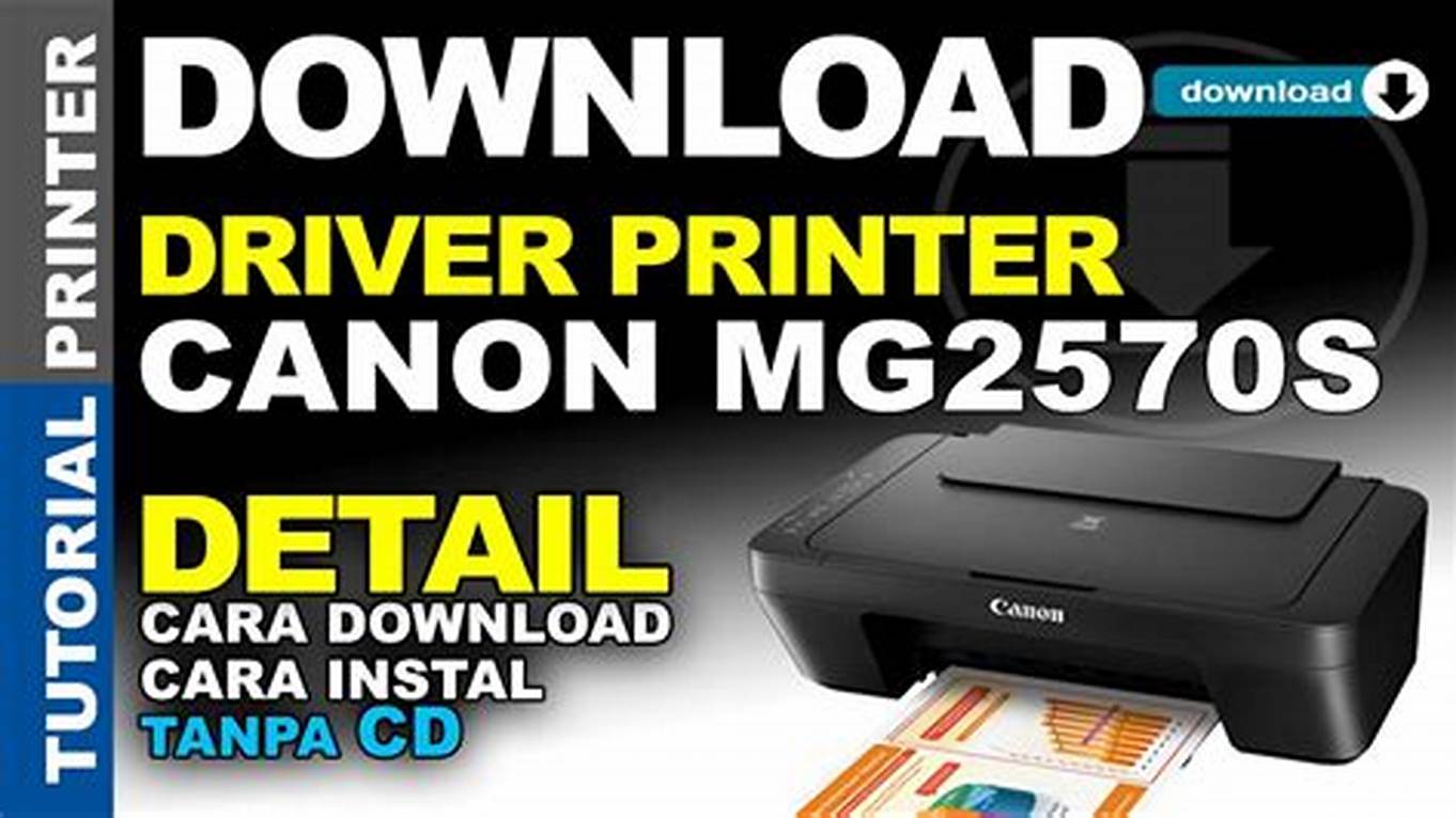 cara instal printer canon mg2570s