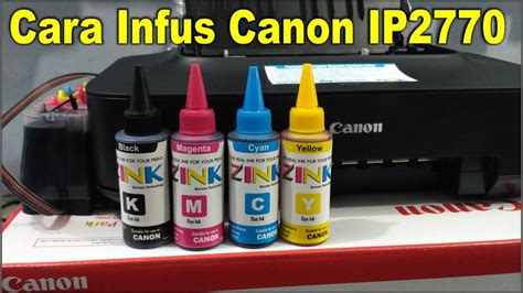 Mengisi Tinta Warna ke Cartridge Printer Canon IP 2770