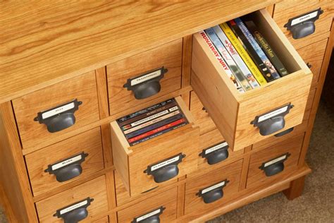 Cd Storage Library Card Catalog