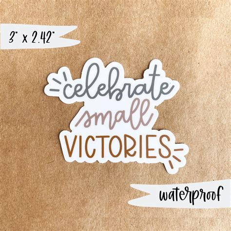celebrate small victories