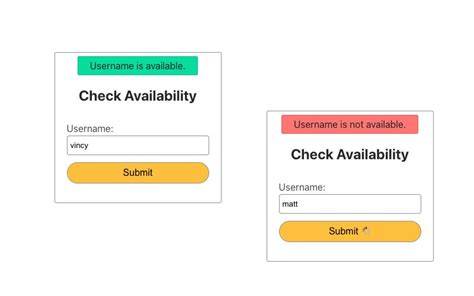 Check Username Availability
