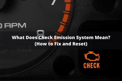 Checking Emissions System