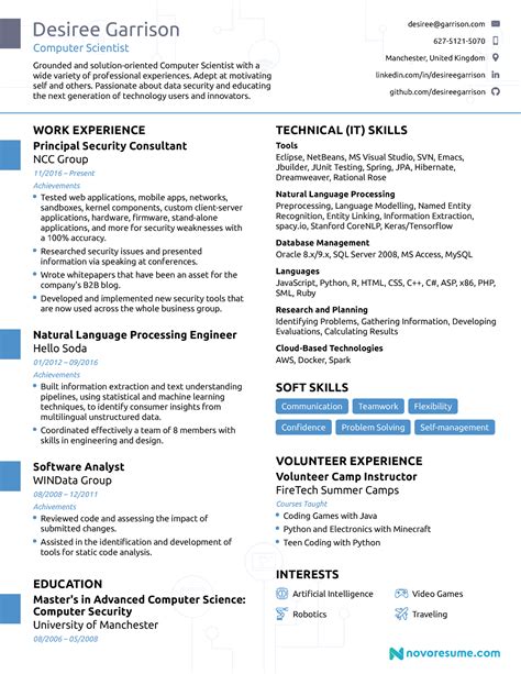 Chronological Resume Template