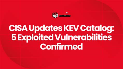 Cisa Known Exploited Vulnerabilities Catalog Updates