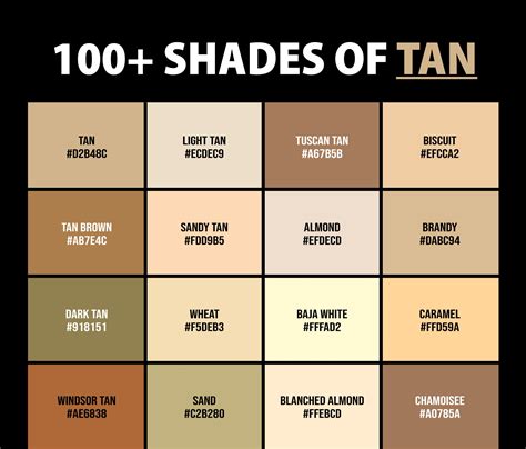 Color Chart Tan