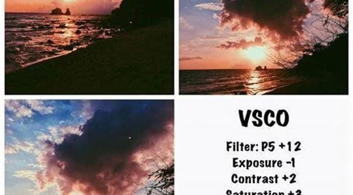 Contoh Filter VSCO Biru