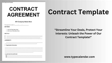Contract Agreement Template Free
