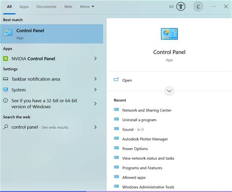 control panel wifi