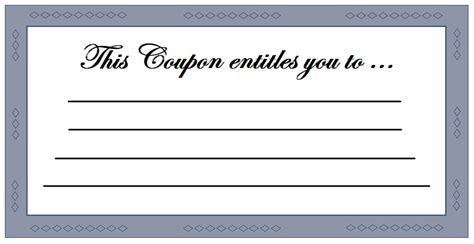 Coupon Template For Word