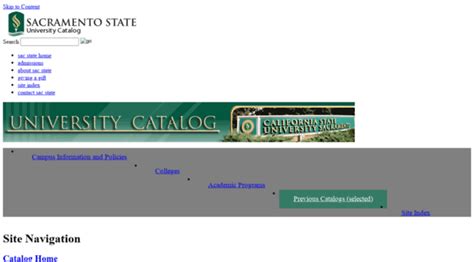 Course Catalog Csus