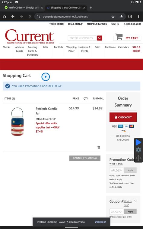 Current Catalog Coupon Code 20 Off