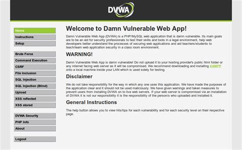 Damn Vulnerable Web App Walkthrough