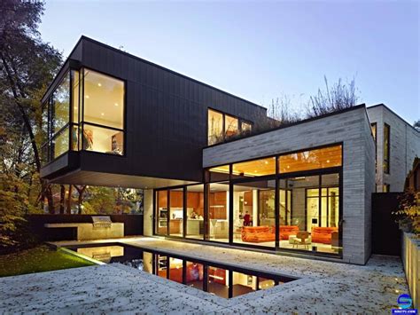 desain rumah kaca modern 2 lantai