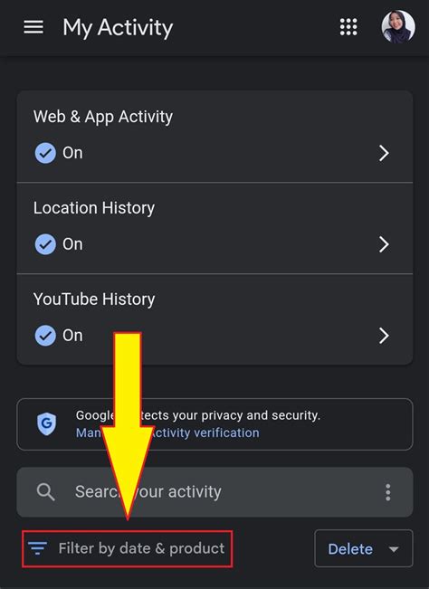 Doenload Data From My Activity Google Walkthrough