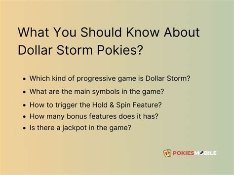 Dollar Storm Pokie - Modern jackpot slot game in Australian casinos