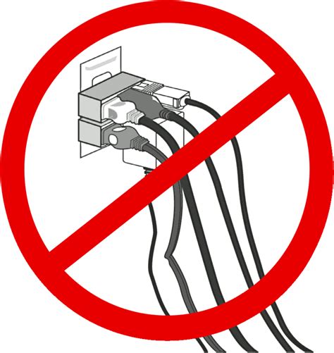 don't overload electrical outlet