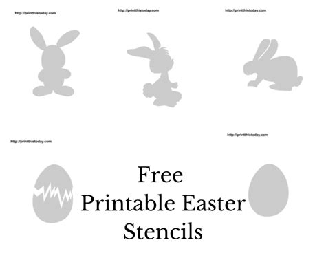 Easter Printable Stencils