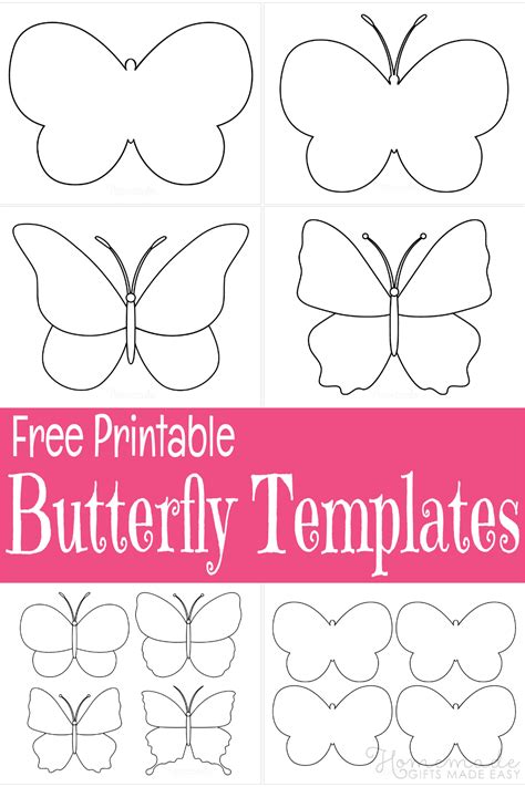 Easy Butterfly Template