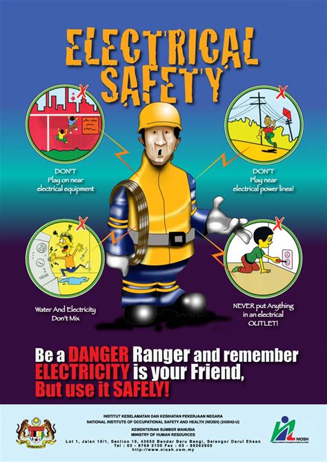 Electric Safety Poster Long Paragraphs