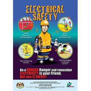 electrical safety poster colors