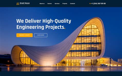 Engineering Website Templates