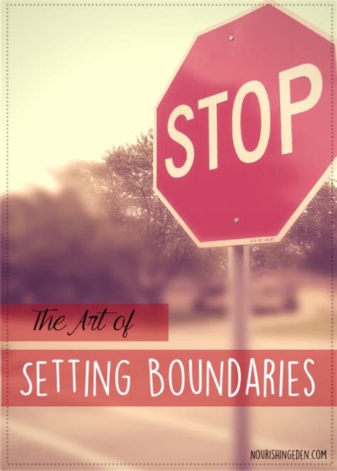 establish boundaries