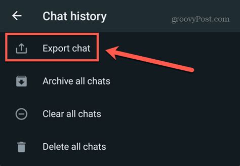 Export WhatsApp Chat