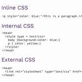external styles website code