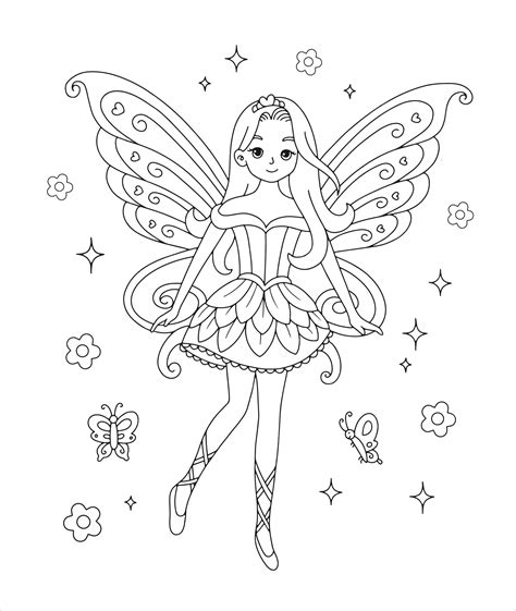 Fairy Coloring Pages Coloring Wallpapers Download Free Images Wallpaper [coloring654.blogspot.com]