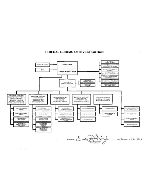 Fbi Organizational Chart