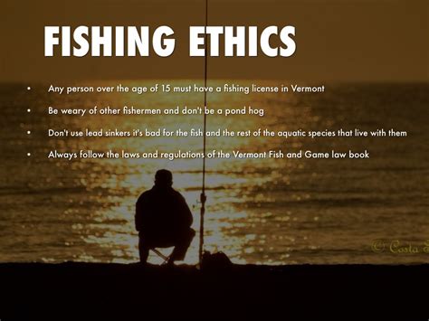 Fishing ethics