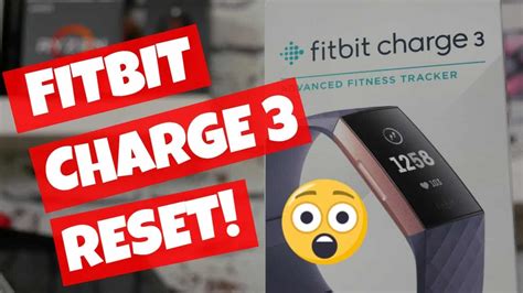 fitbit charge 3 factory reset
