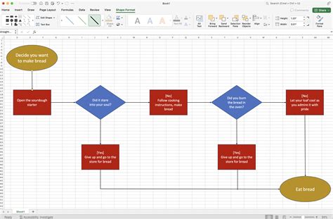 Flow Chart On Excel
