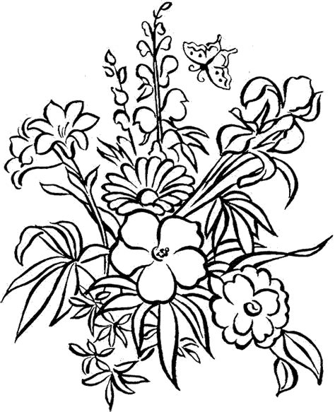 Flowers Coloring Pages BEDECOR Free Coloring Picture wallpaper give a chance to color on the wall without getting in trouble! Fill the walls of your home or office with stress-relieving [bedroomdecorz.blogspot.com]