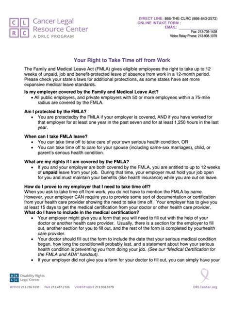 Fmla Letter Templates