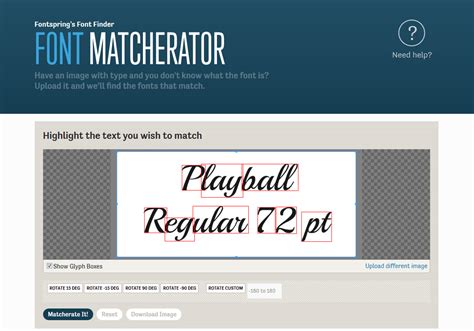 Font Matcherator