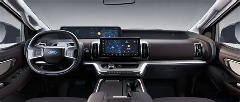 Ford Expedition MAX interior showcasing the advanced infotainment system