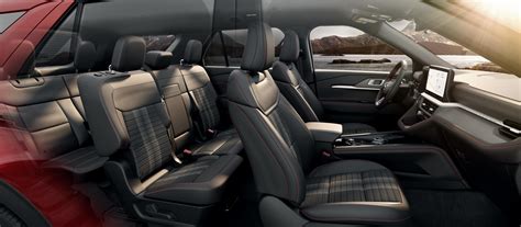 Comparison of interior features across different Ford Explorer trims