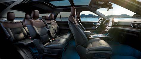 Ford Explorer third row seating capacity showing ample legroom