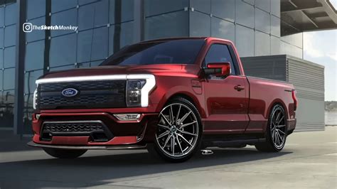 Ford F-150 Lightning prototype accelerating with impressive speed